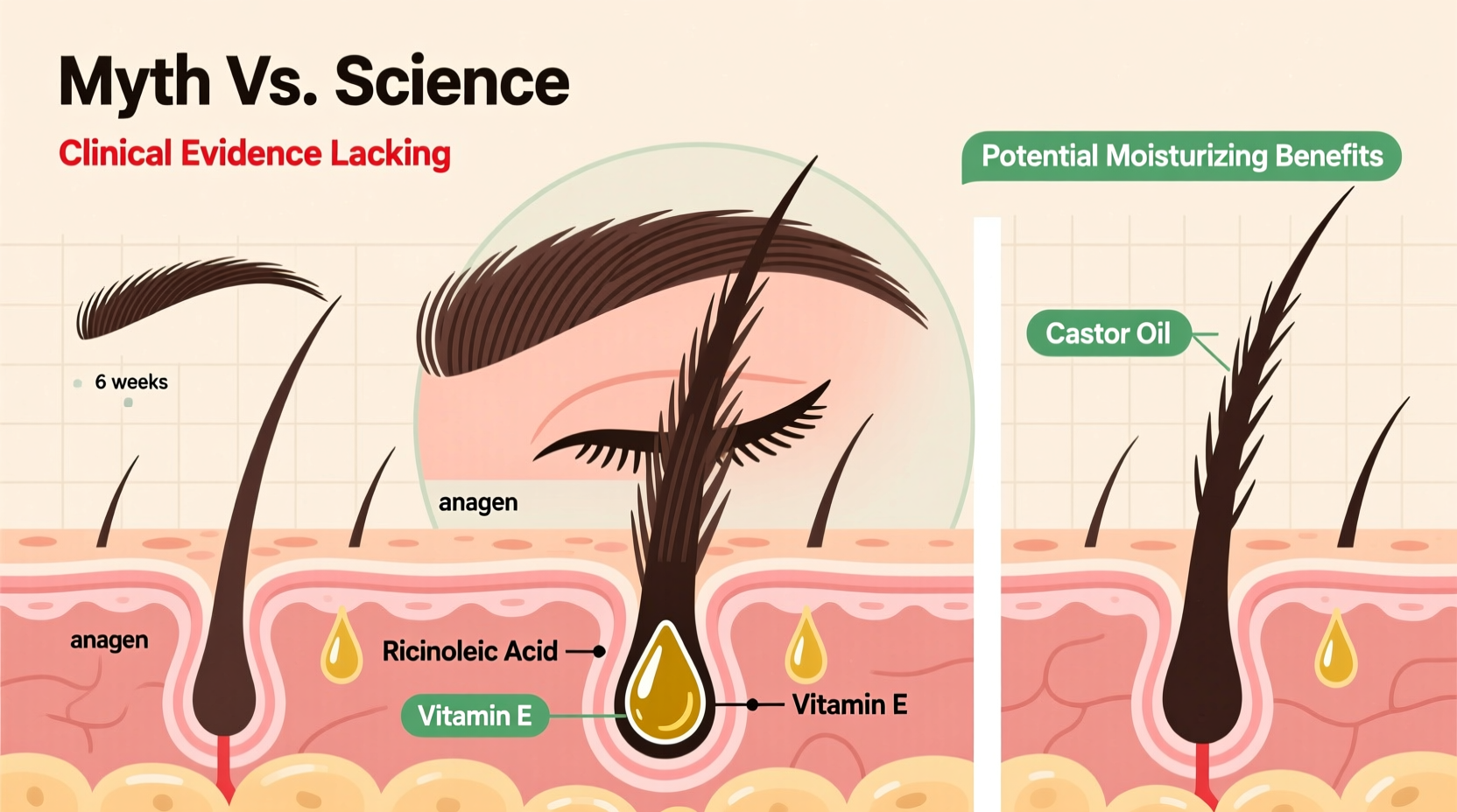 castor oil for eyebrows does it actually stimulate growth or is it a myth