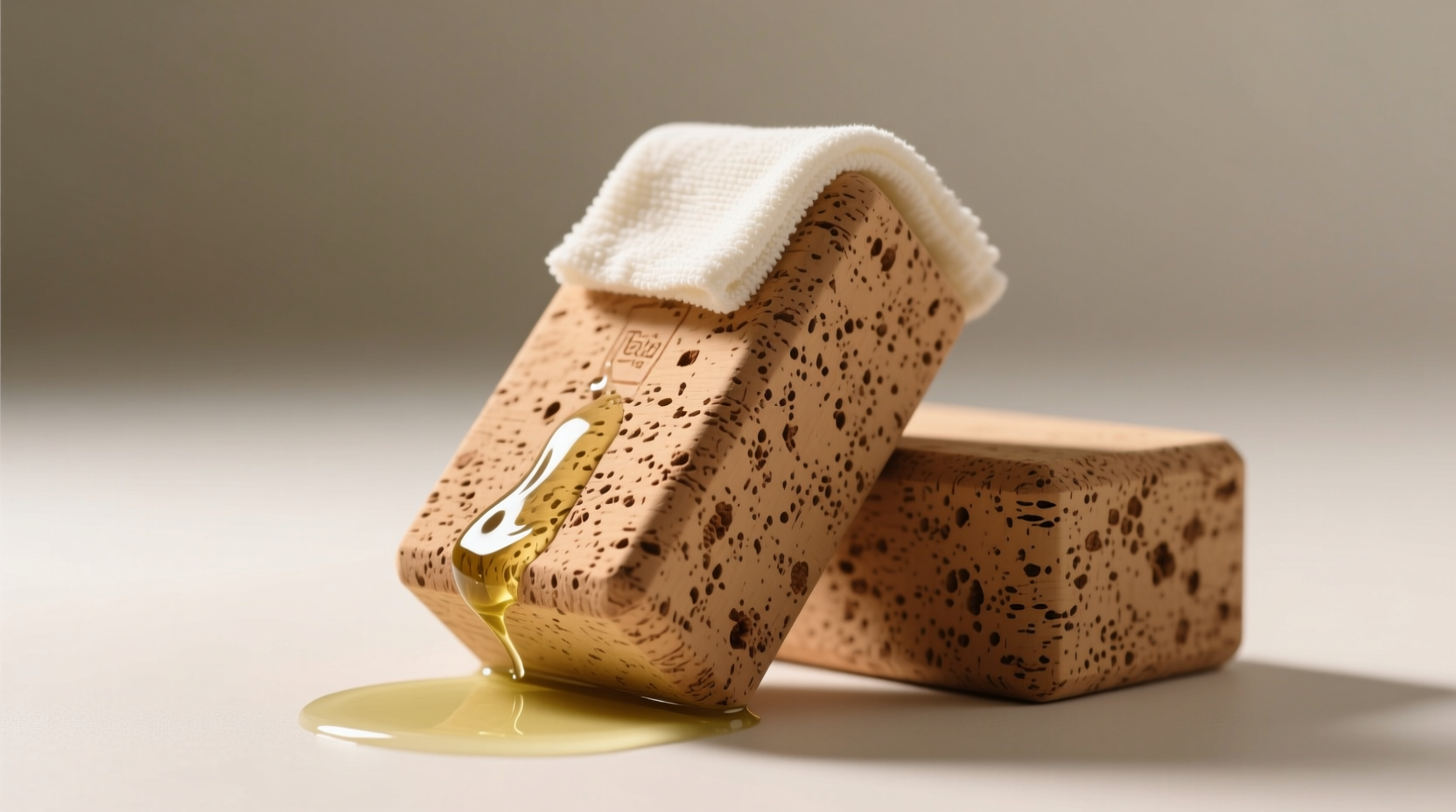 eco friendly cork block cleaning