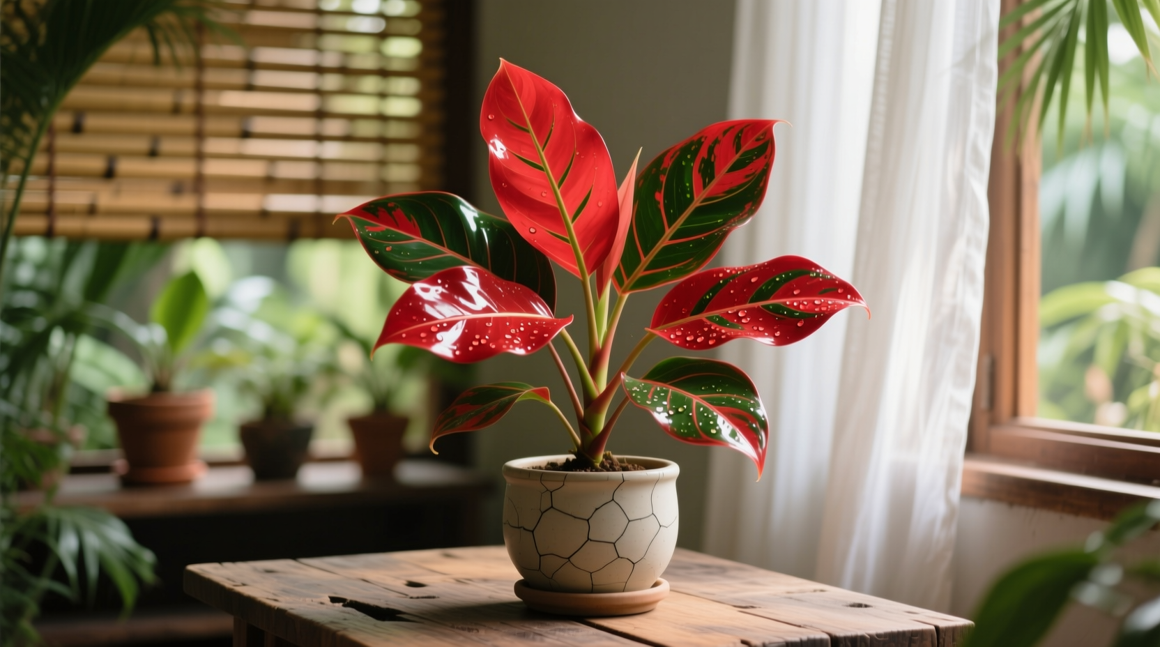 siam red aglaonema