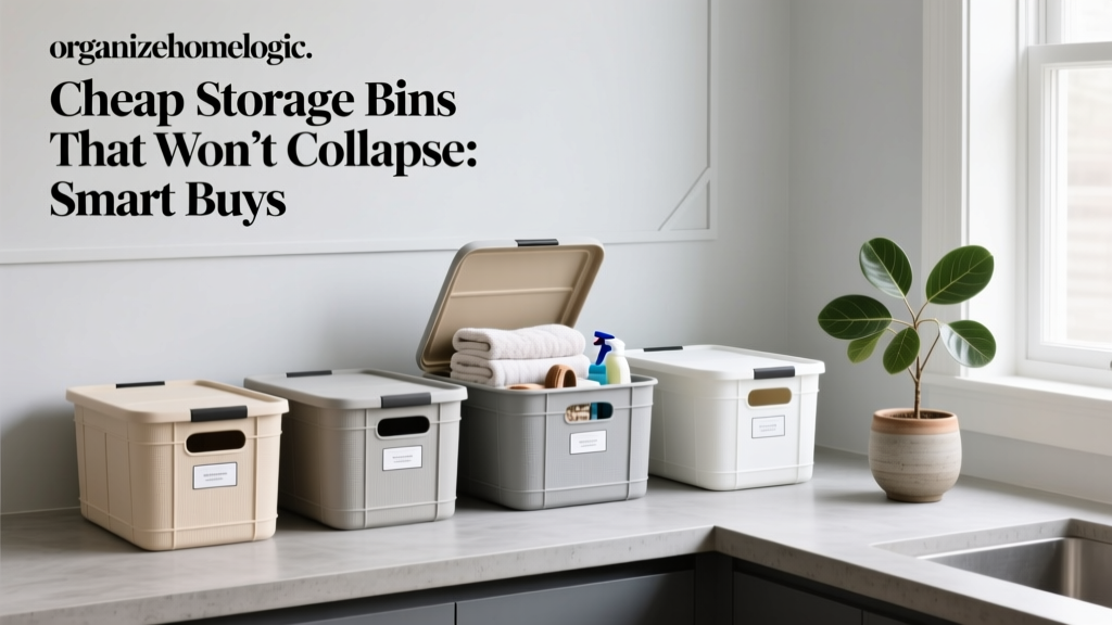 Cheap Storage Bins That Won’t Collapse: Smart Buys