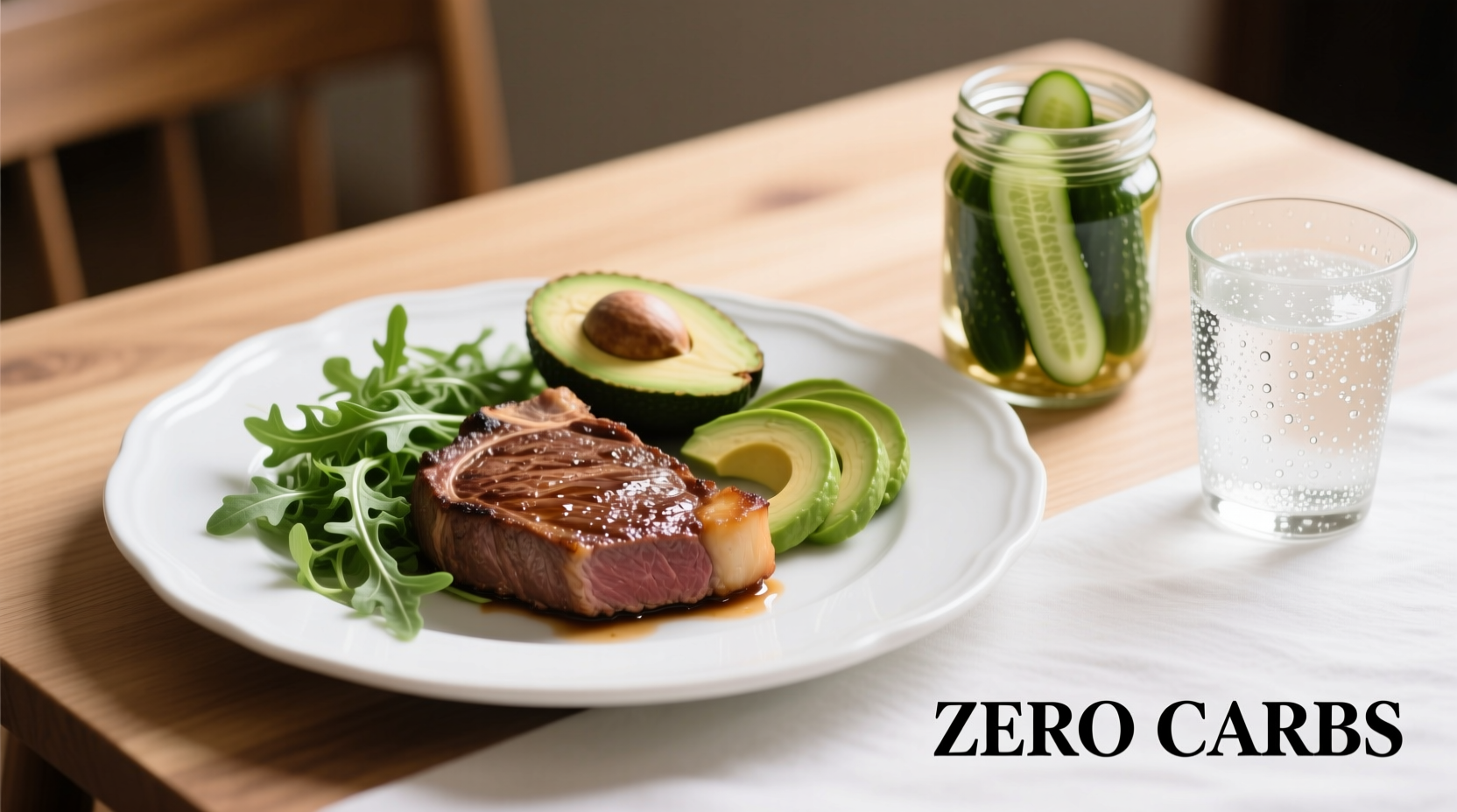 what food has zero carbs
