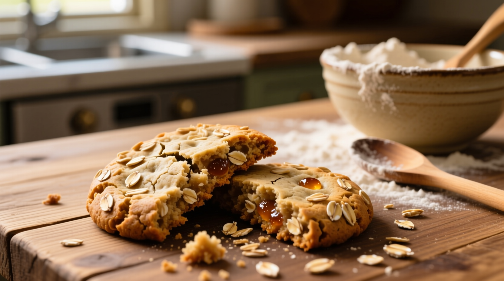 sourdough discard oatmeal cookies