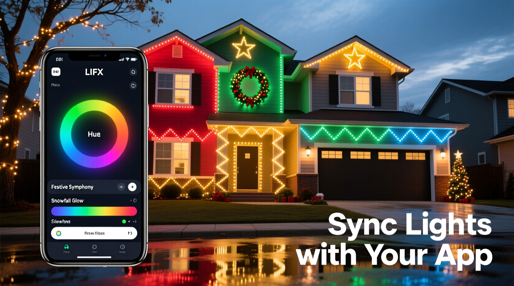 how to create a color coordinated christmas light display with rgb apps