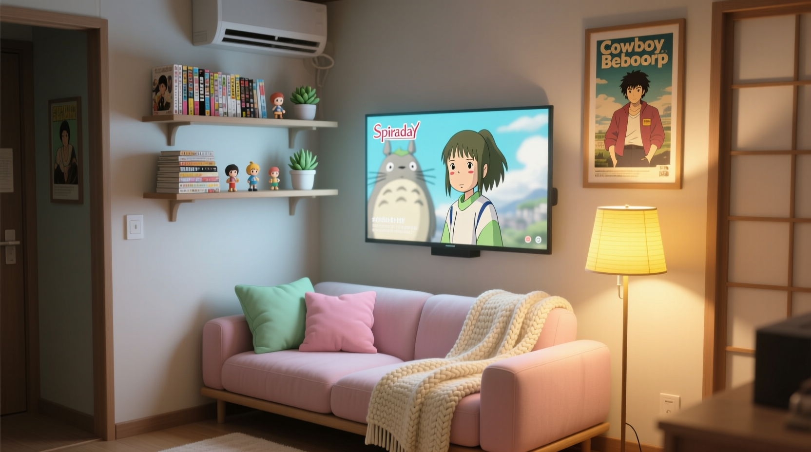 how to create a cozy anime viewing nook with minimal space