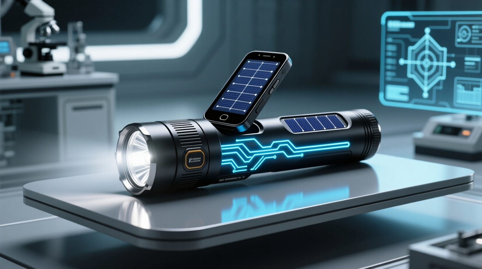 turn a flashlight into a long lasting mobile device cha