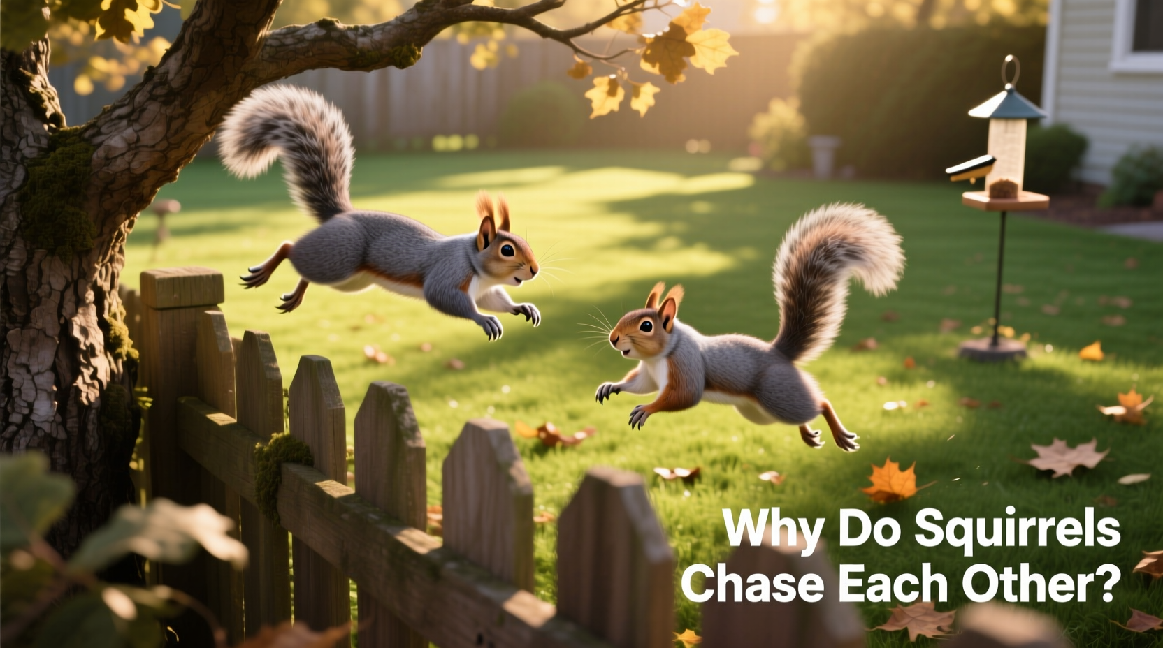 why do squirrels chase each other meaning behind backyard antics