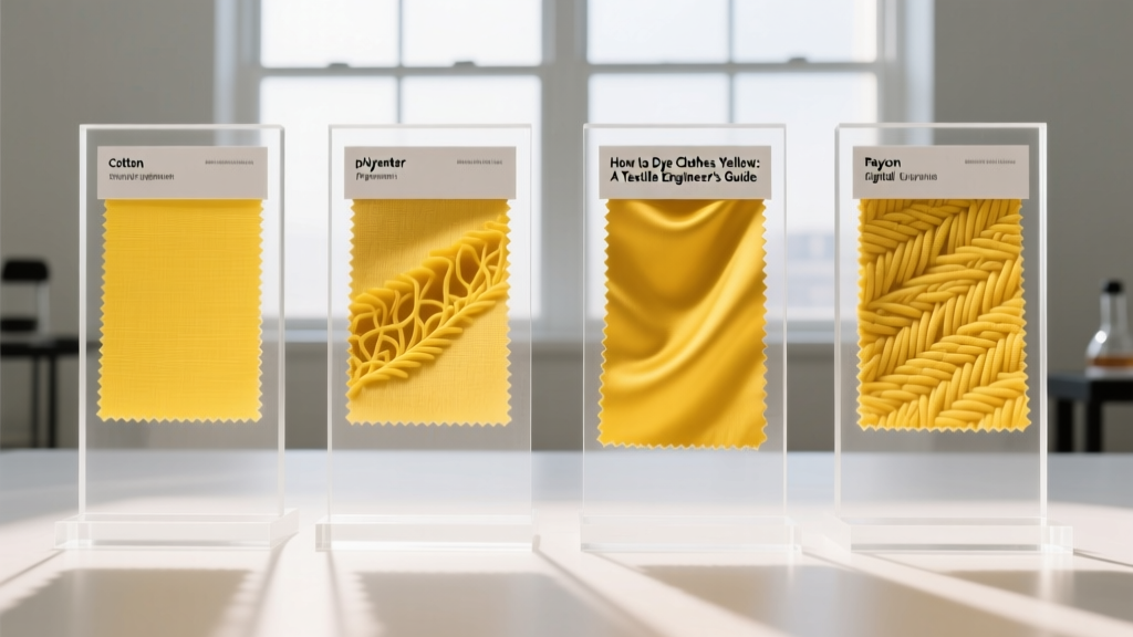 How to Dye Clothes Yellow: A Textile Engineer’s Guide