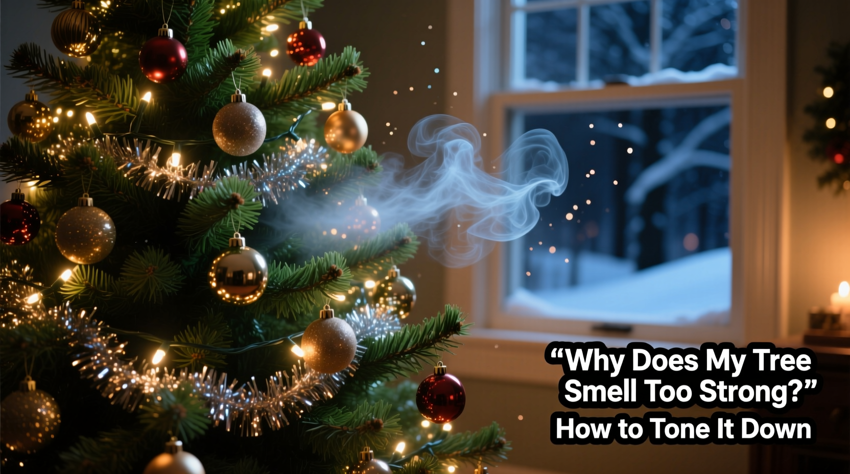 why does my christmas tree smell too strong and how to tone it down