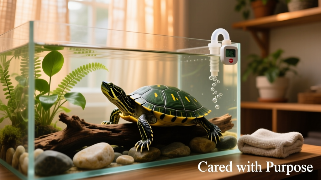 Pet Turtle Tank and Water Maintenance