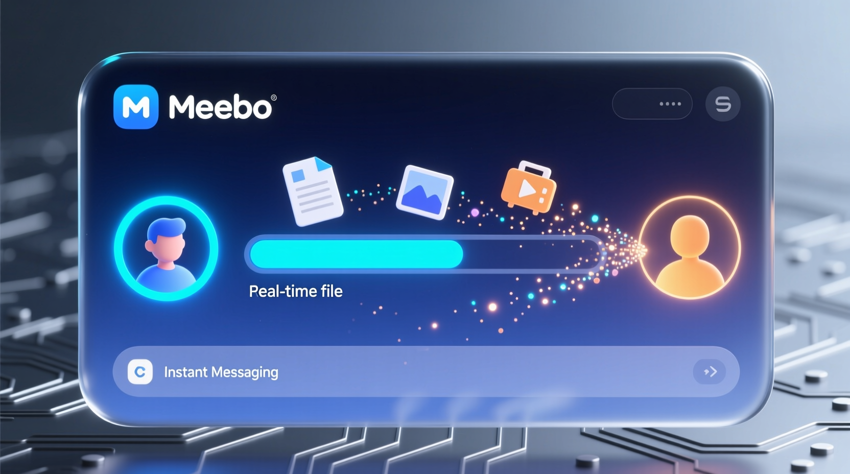 transfer files over im with meebo