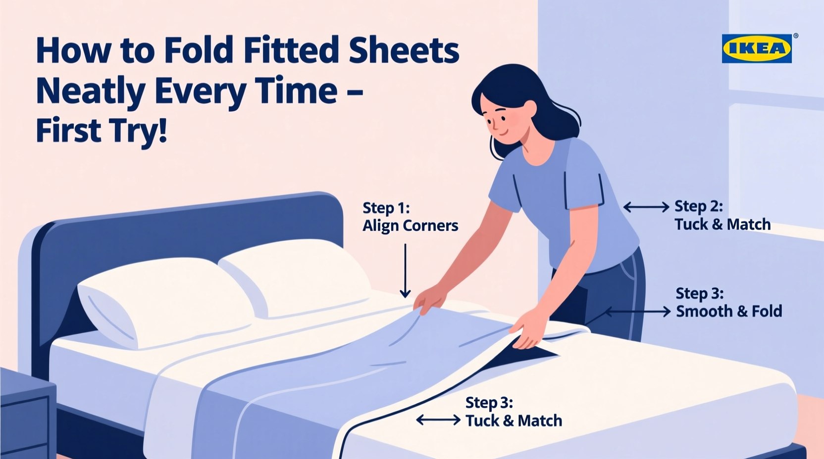 how to fold fitted sheets neatly every single time first try