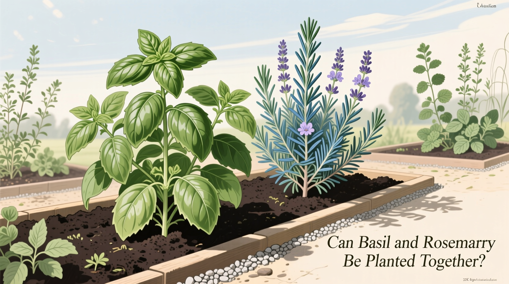Plant Basil & Rosemary Together | TheHomeSprouts