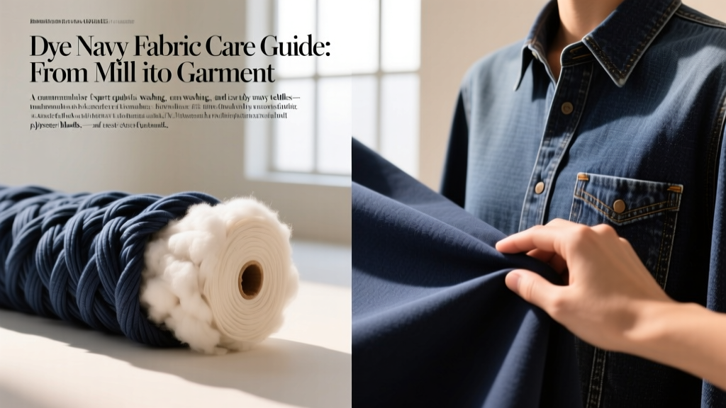 Dye Navy Fabric Care Guide: From Mill to Garment