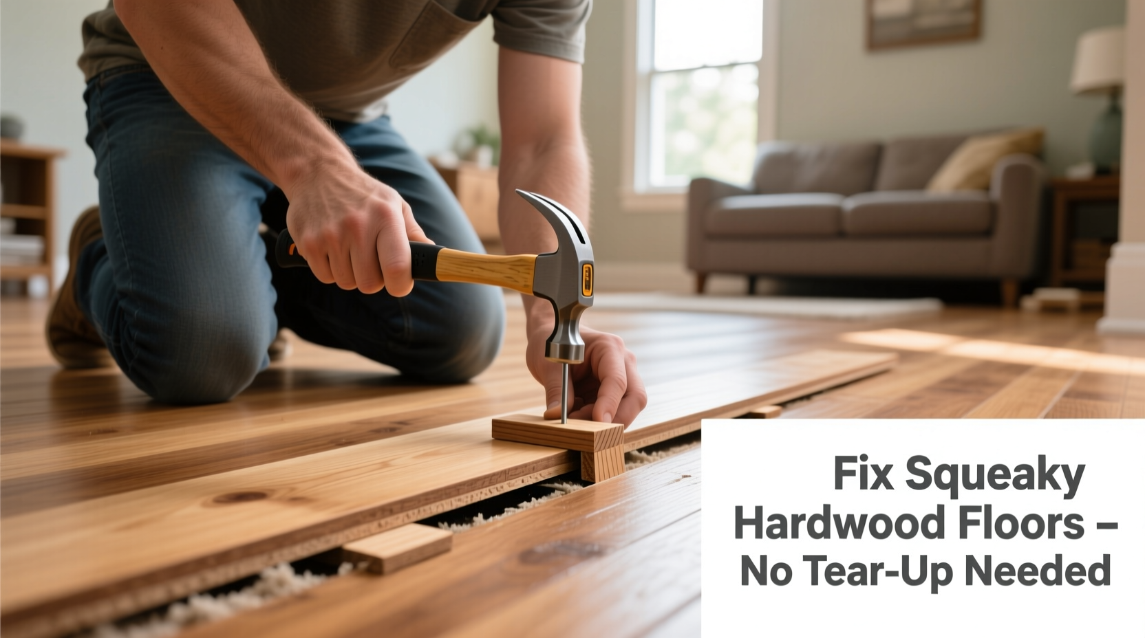 how to fix squeaky hardwood floors without tearing up boards