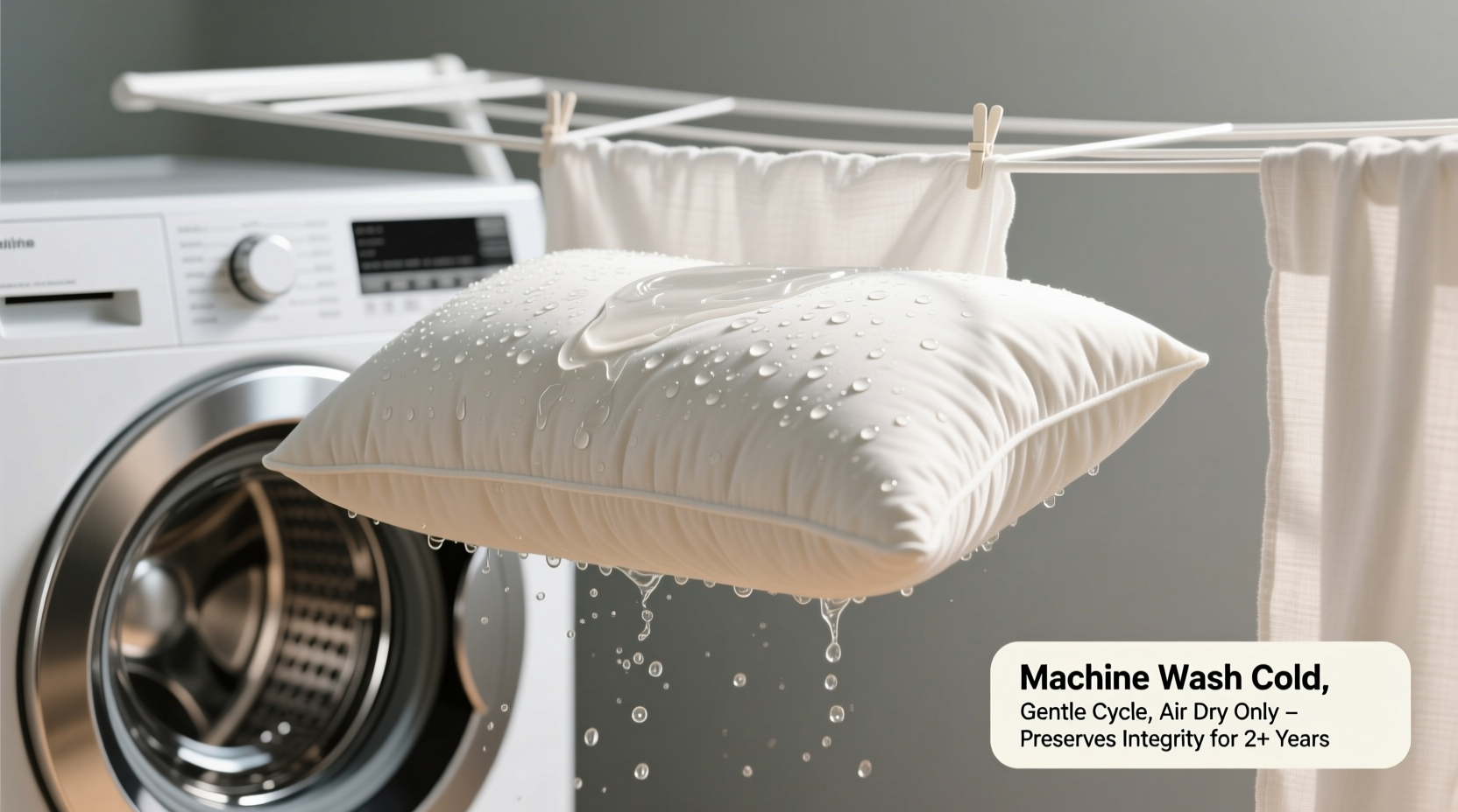 can you machine wash memory foam pillow covers