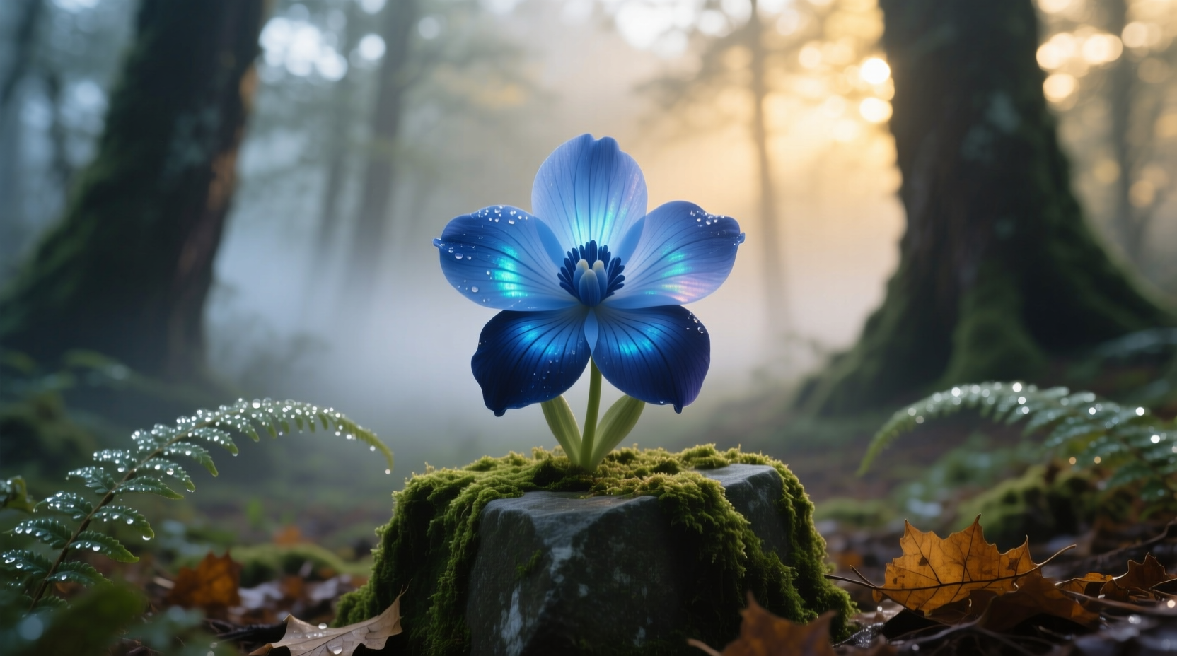 a blue flower