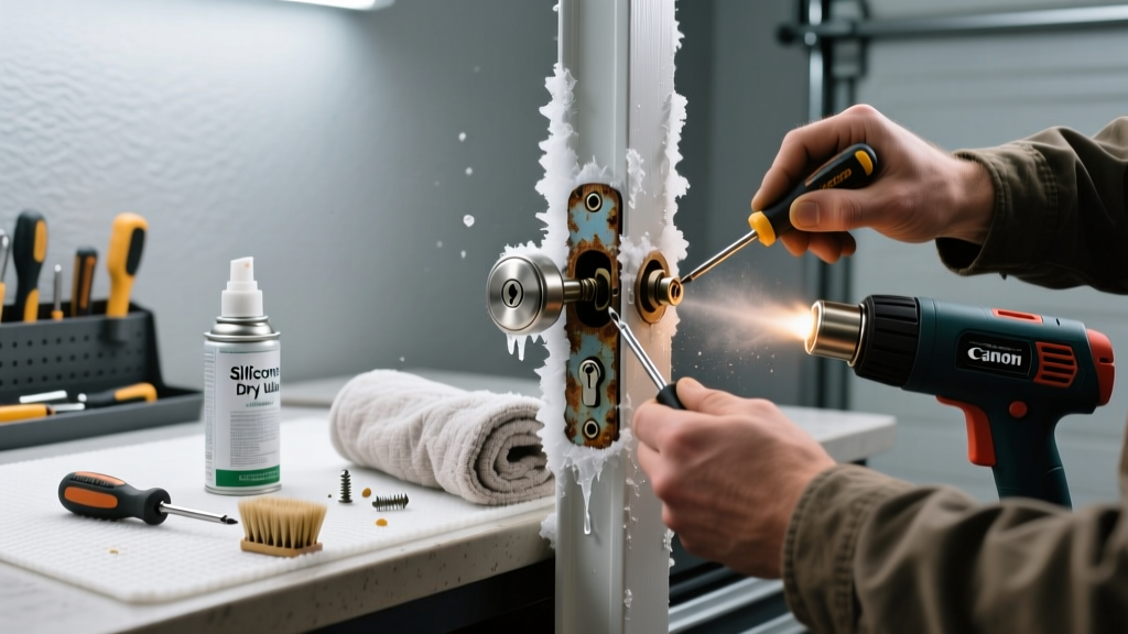 Fixing a Frozen Door Lock That Makes Noise