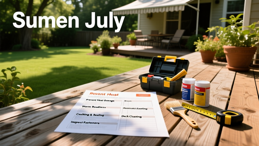 July Deck Maintenance Checklist: Prevent Heat & Storm Damage