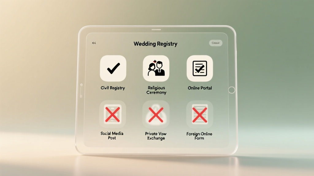 Wedding Registration: 7 Legal Options (2026) | 3 Fake Ones