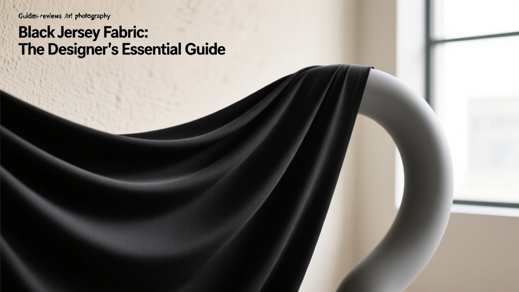Black Jersey Fabric: The Designer’s Essential Guide