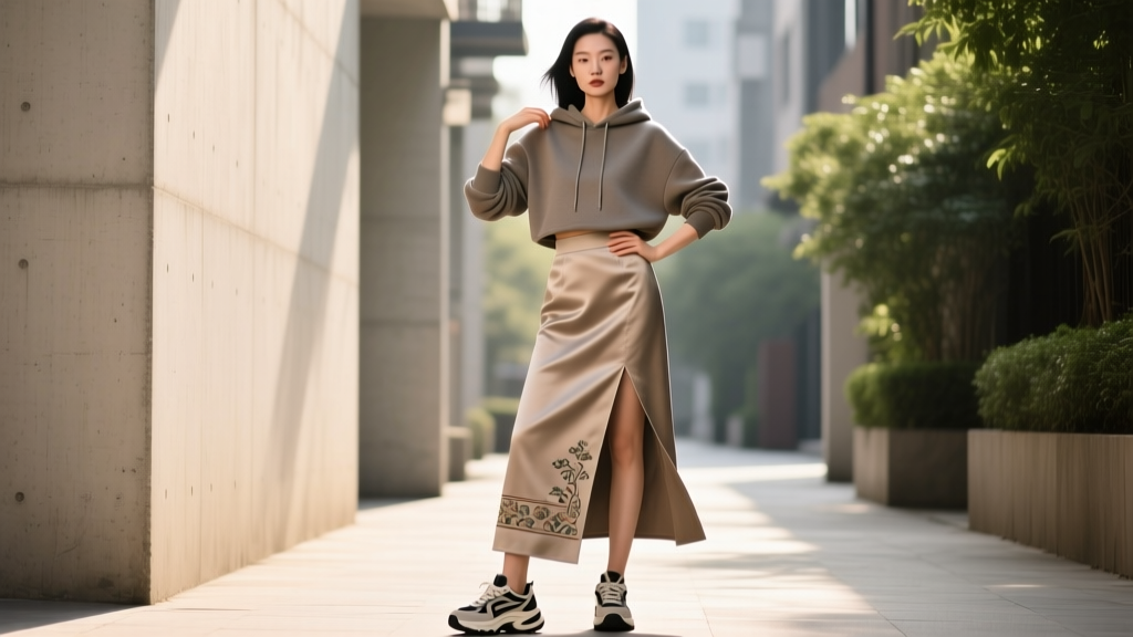 Mamian Skirt Fusion: Styling Hanfu for Modern Streetwear