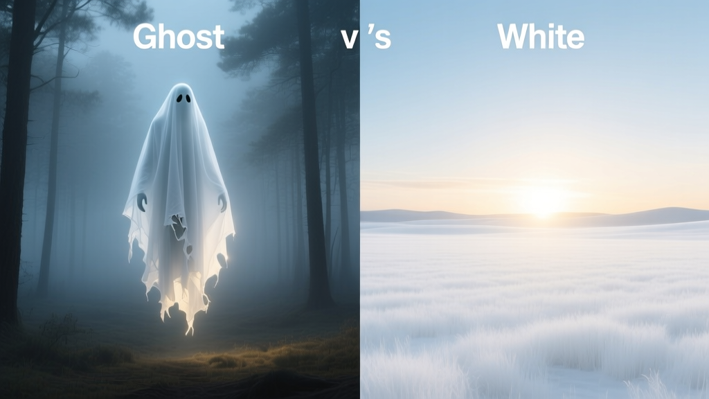 Ghost vs White: Dream Symbol Comparison