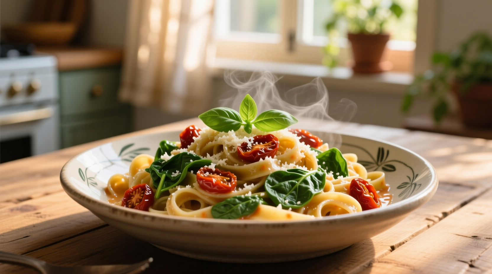 Perfect Spinach & Sundried Tomato Pasta Recipe in 25 Minutes