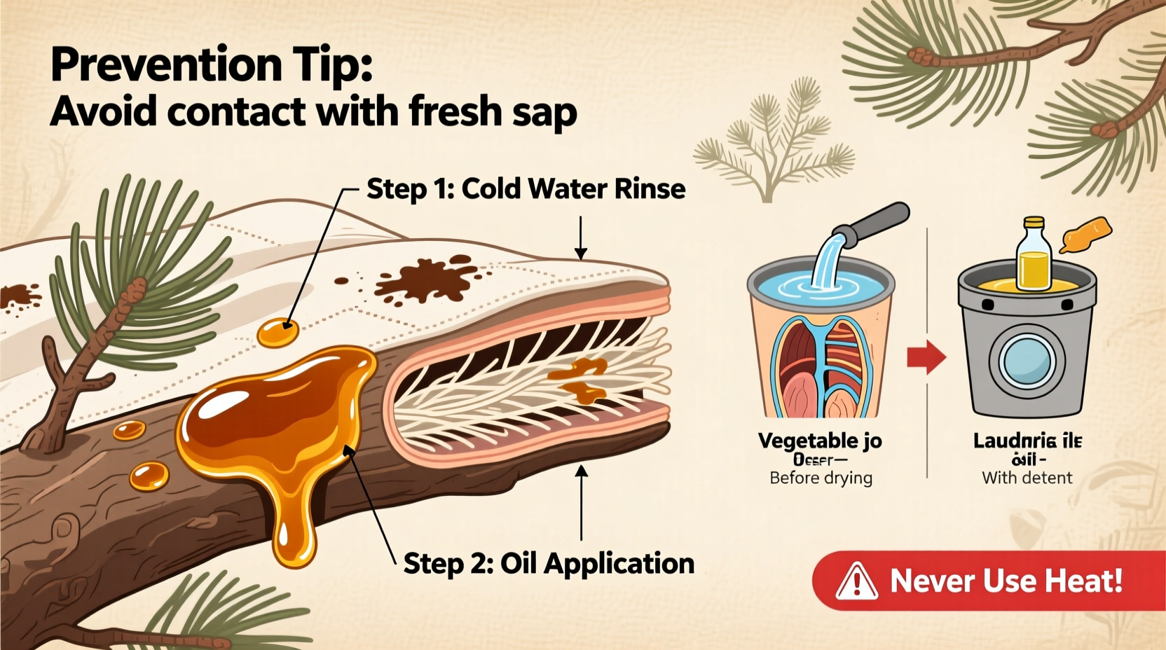 why does pine sap from real trees ruin fabrics removal tips