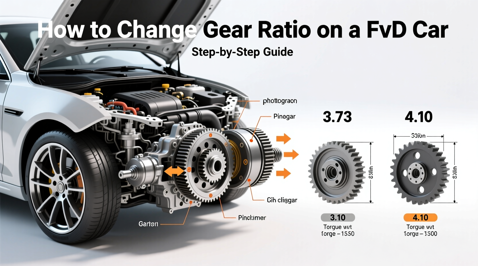 how to change gear ratio fwd car