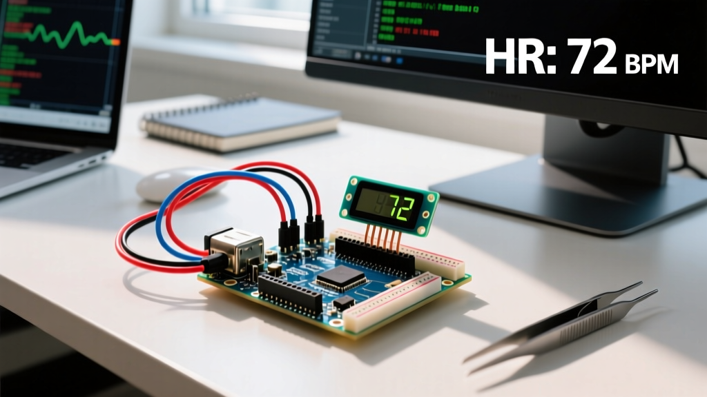 How to Build and Debug a Heart Beat Sensor Arduino Project with MAX30102