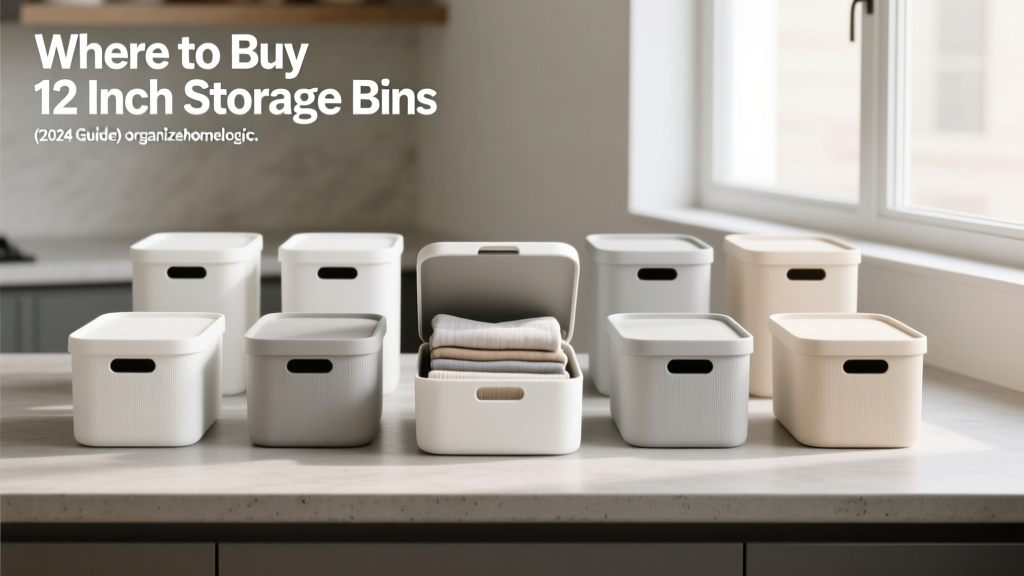 Where to Buy 12 Inch Storage Bins (2024 Guide)