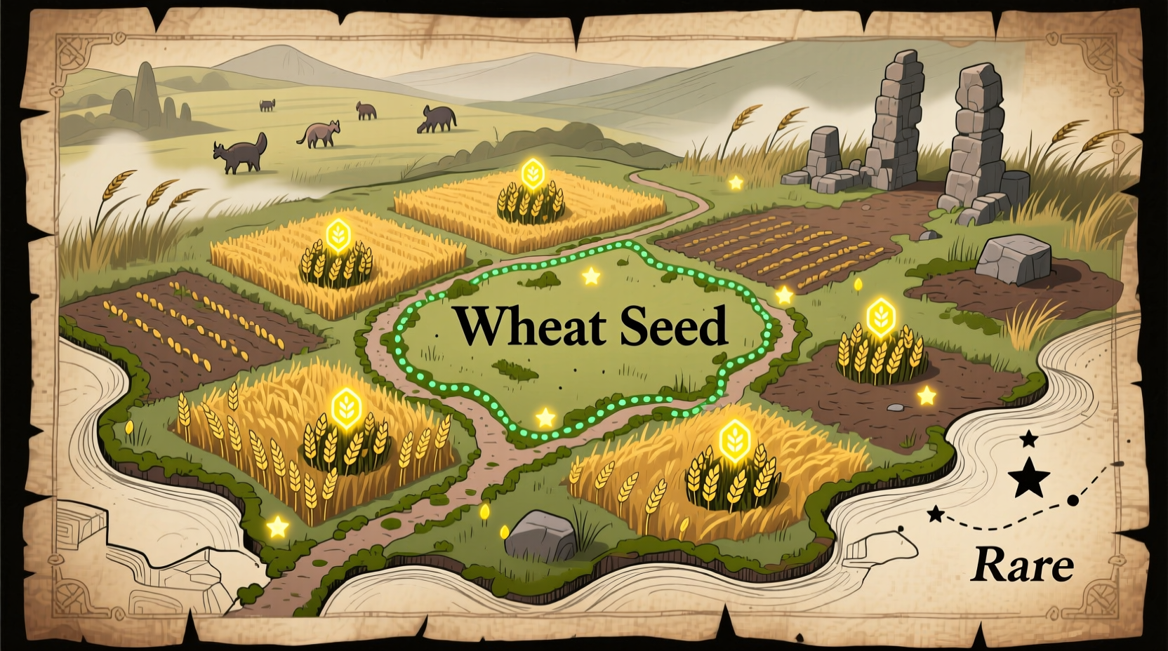 Palworld wheat seed gathering locations map