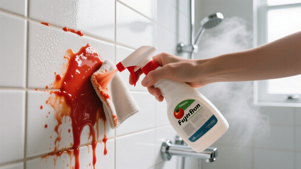 Tested: How to Get Tomato Sauce Out of Shower Fast