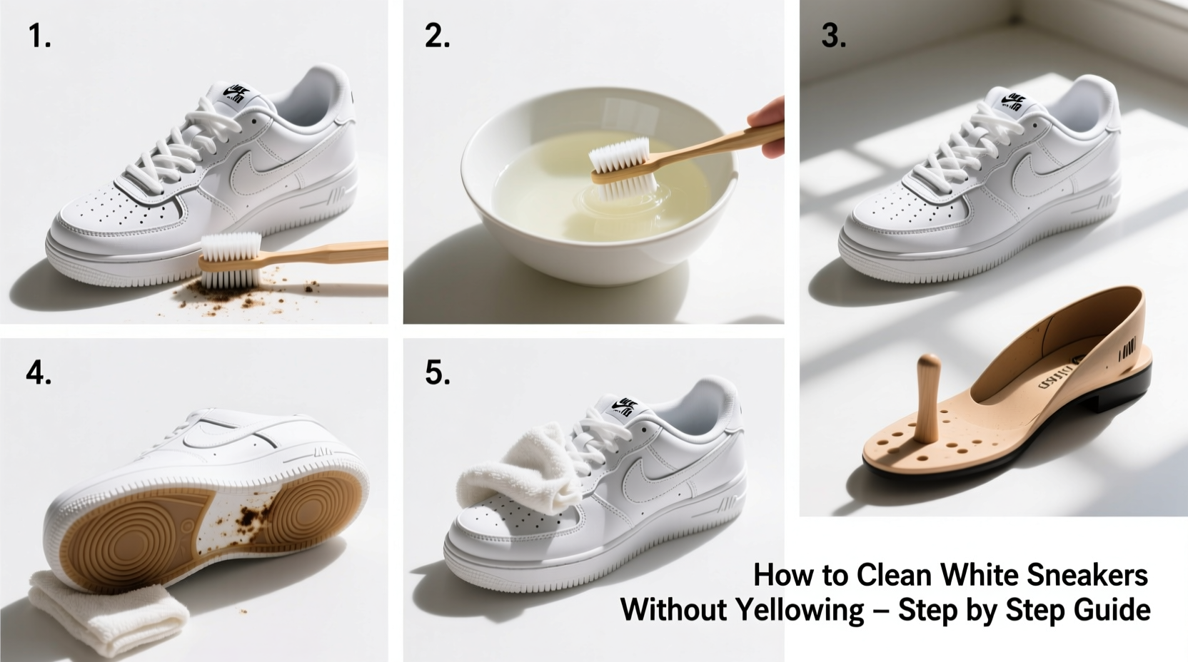 how to clean white sneakers without yellowing the fabric step by step guide