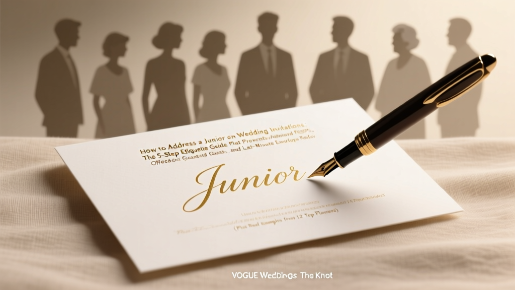 Junior on Wedding Invitations: Etiquette Guide (2026)