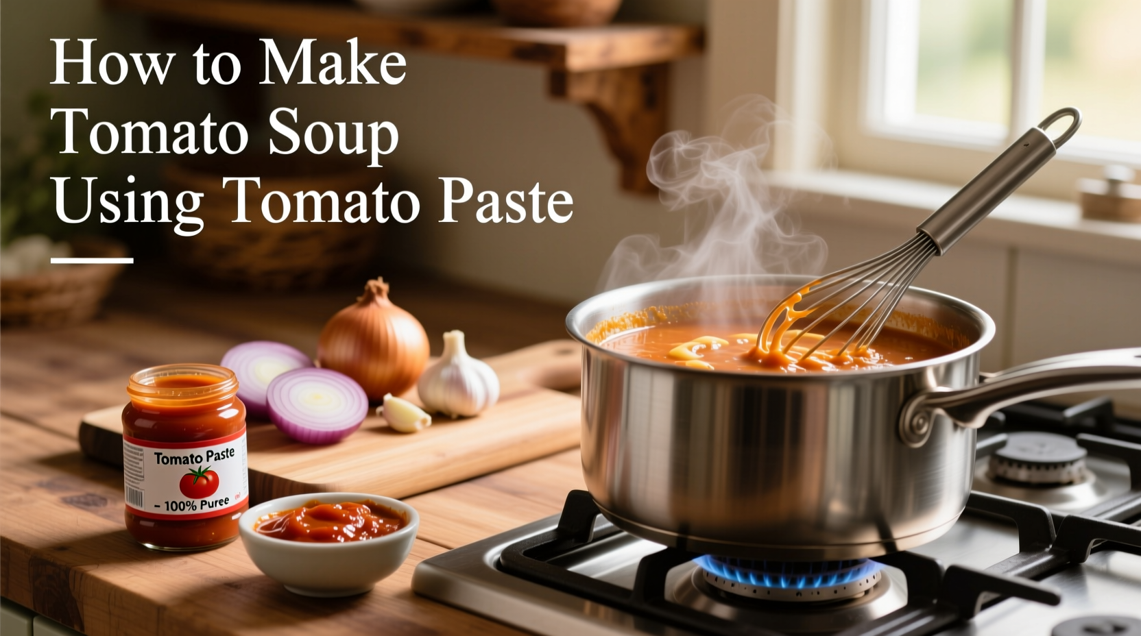 how to make soup using tomato paste
