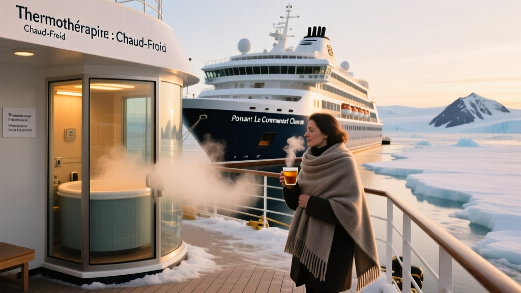 Hot-Cold Therapy Aboard Ponant’s Le Commandant Charcot: Arctic Wellness at 78°N