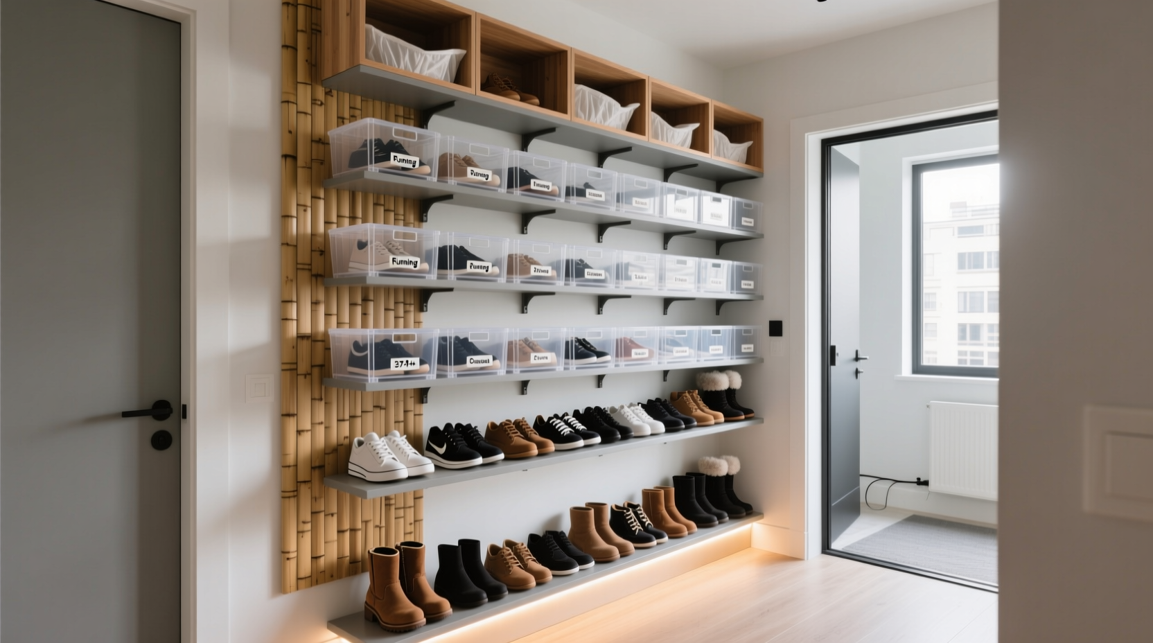 shoe organization for tiny apartment closets