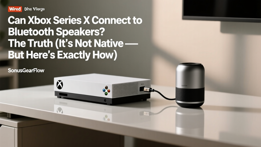 Can Xbox Series X Connect To Bluetooth Speakers (2026)