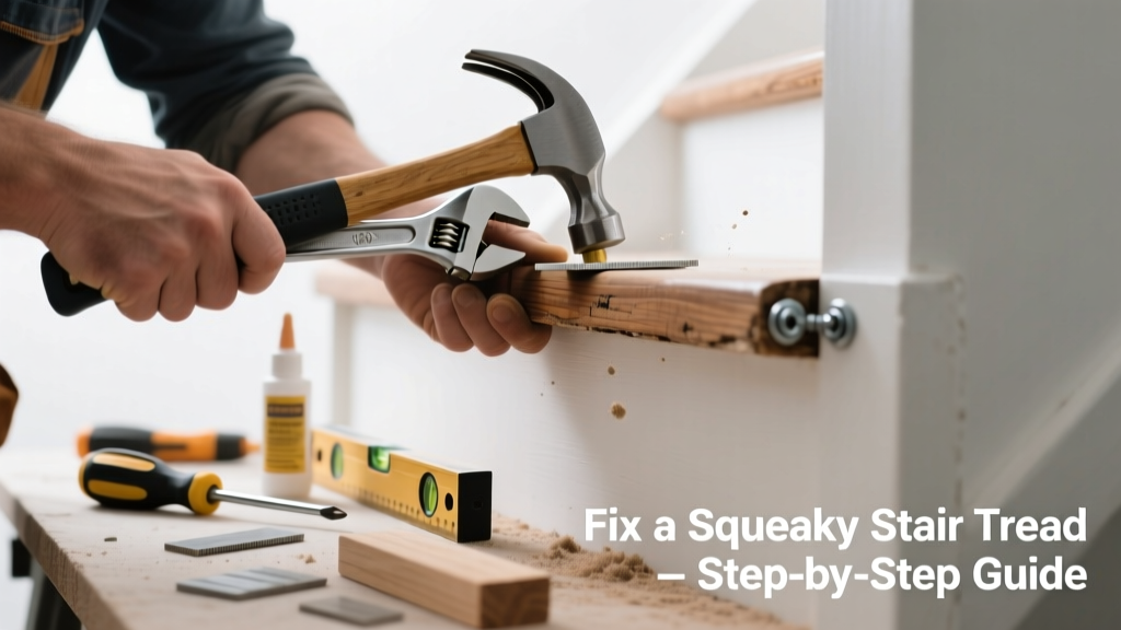 How to Fix a Loose Stair Tread That Squeaks or Shifts