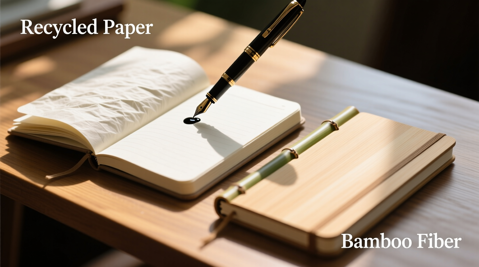 recycled paper notebook vs bamboo notebook which feels better to write on