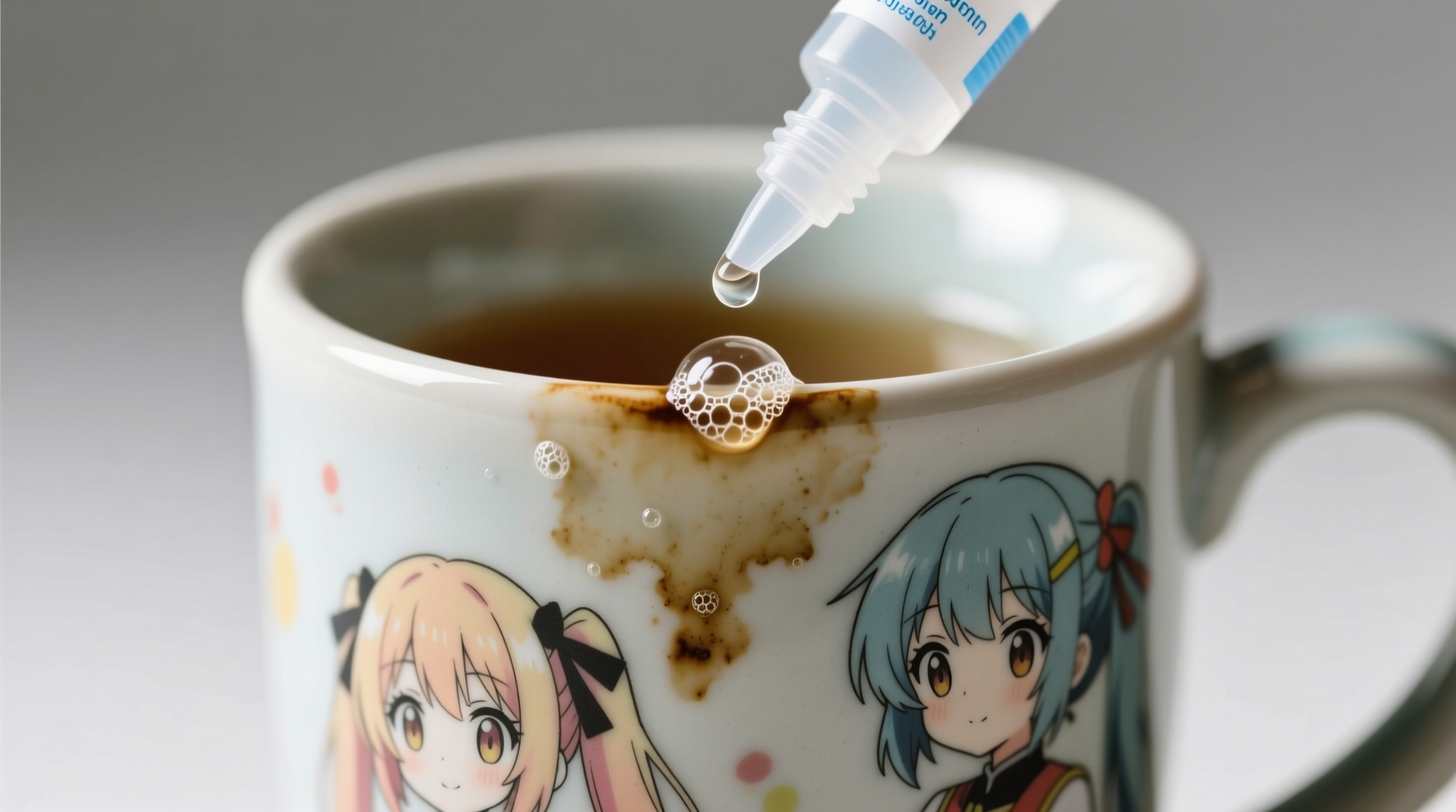 eco friendly tea stain removal for anime mugs