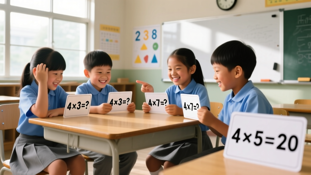 Mastering the 4 Times Table: Evidence-Based Strategies for Conceptual Understanding and Fluency