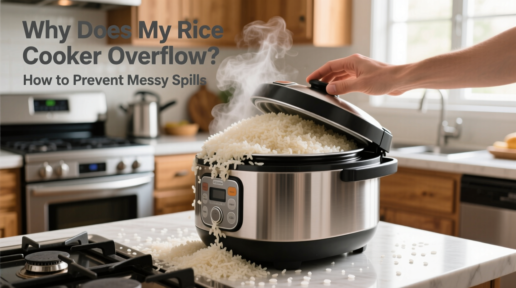 why does my rice cooker overflow and how to avoid messy spills