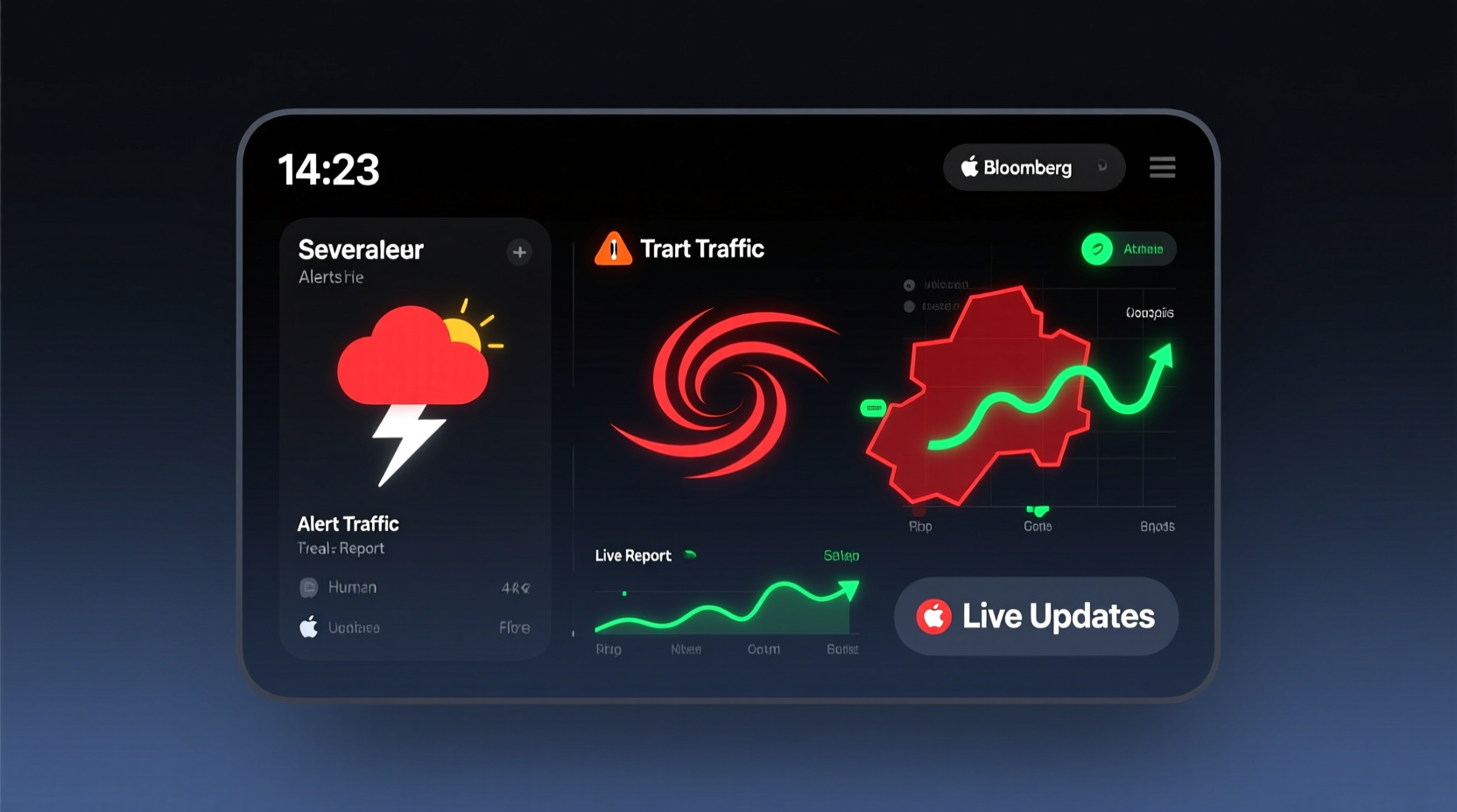 how to get severe weather alerts and traffic reports fr
