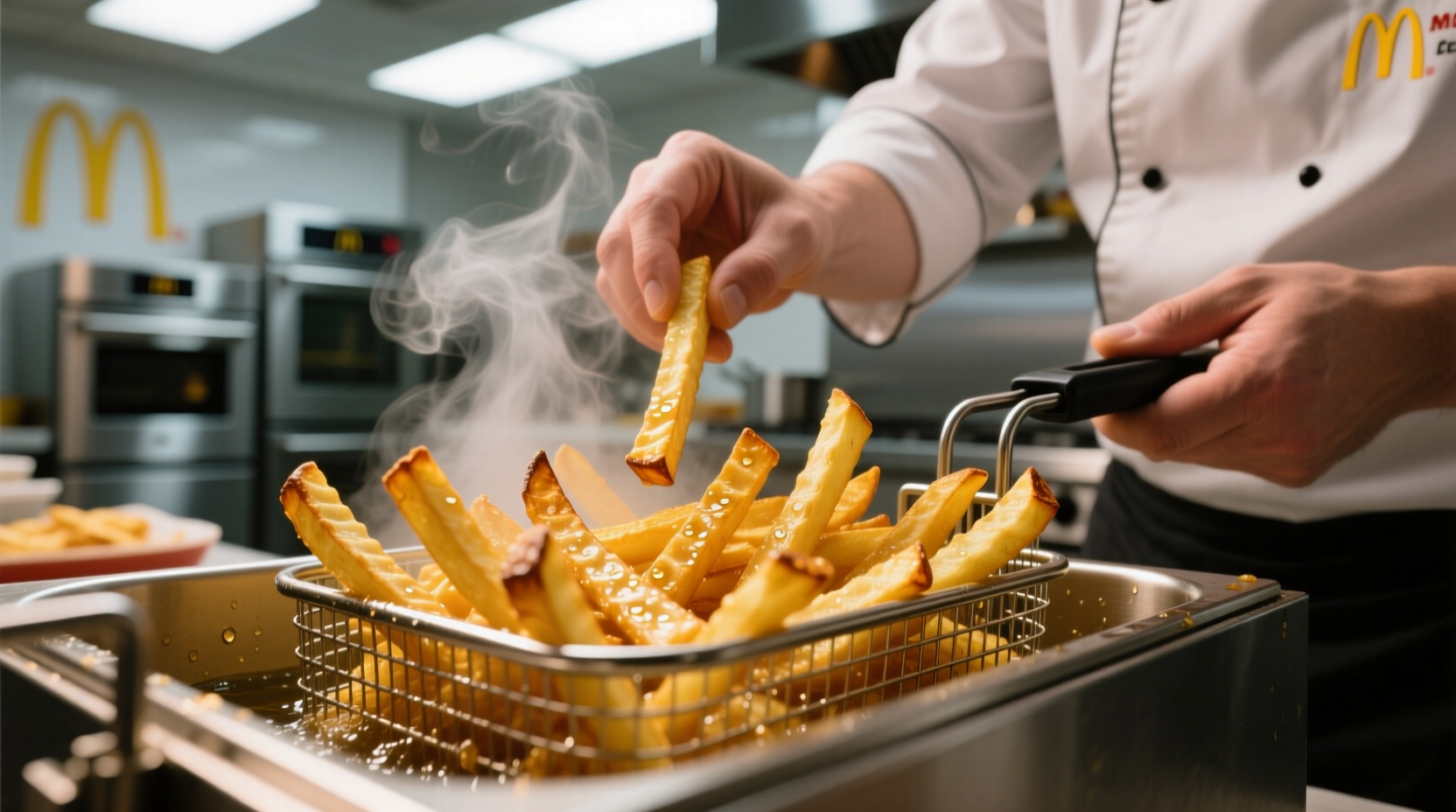 this video shows how to make mcdonalds like french frie