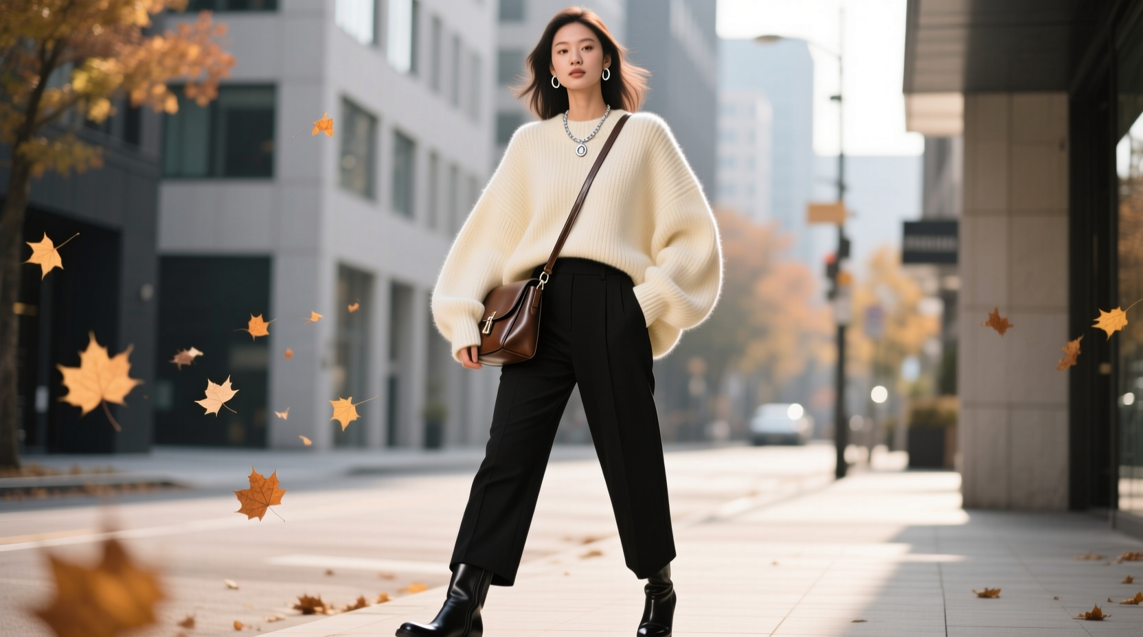 how to style oversized sweaters without looking like a marshmallow