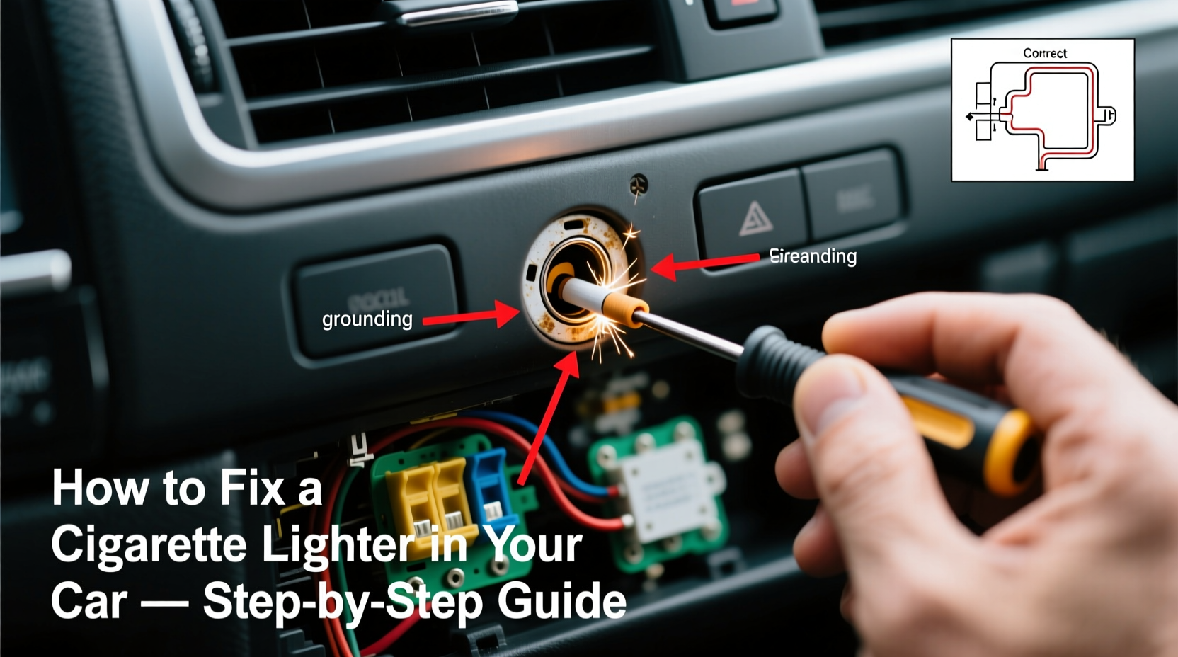 how to fix cig lighter in car