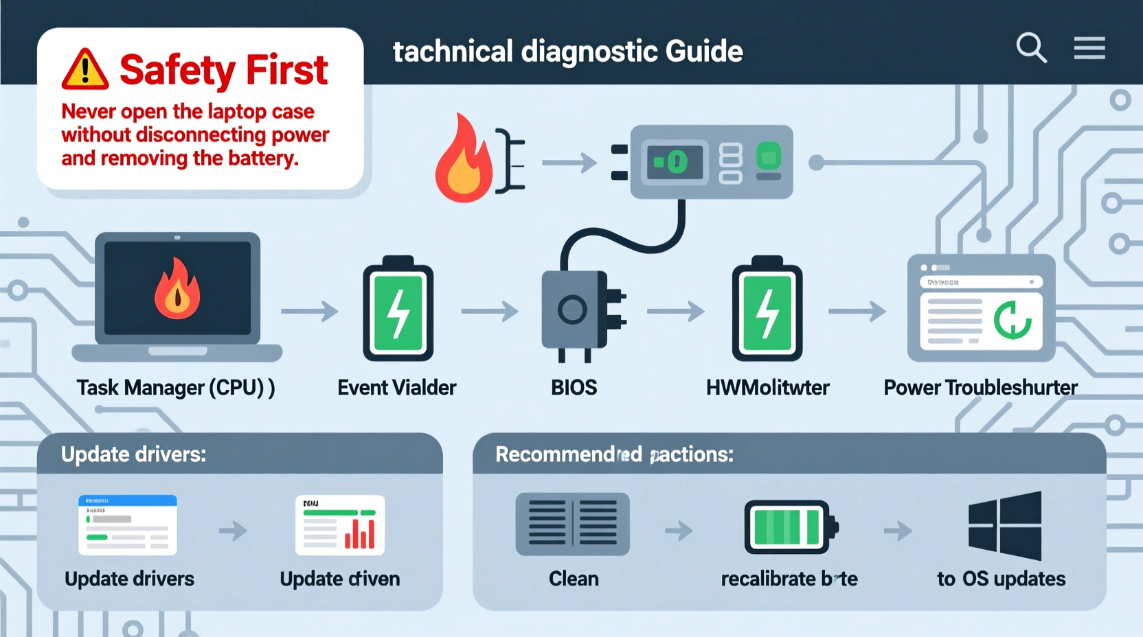 why does my laptop shut down randomly and how to diagnose it safely