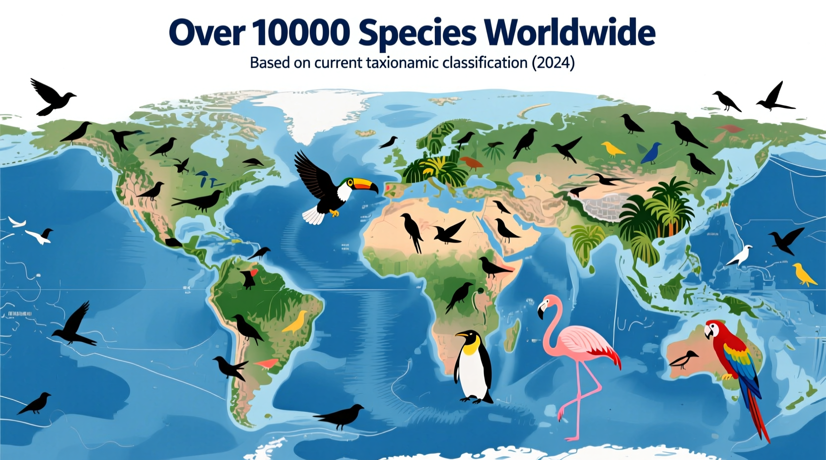 how many species of birds are there